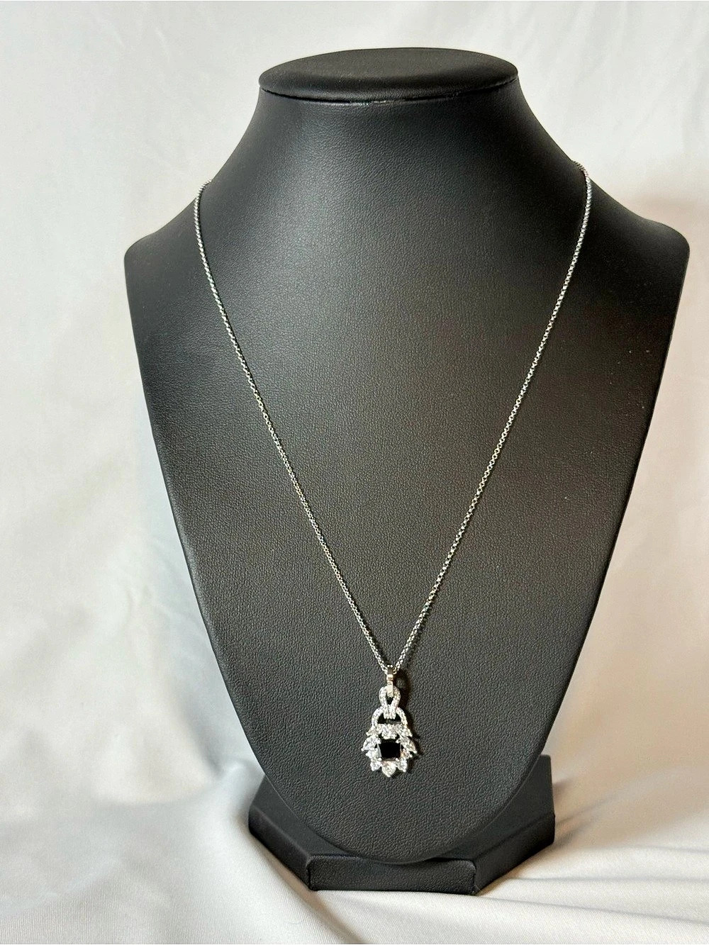 Bomb Party Enrapt With A Captivating Glow Silver & Black Necklace